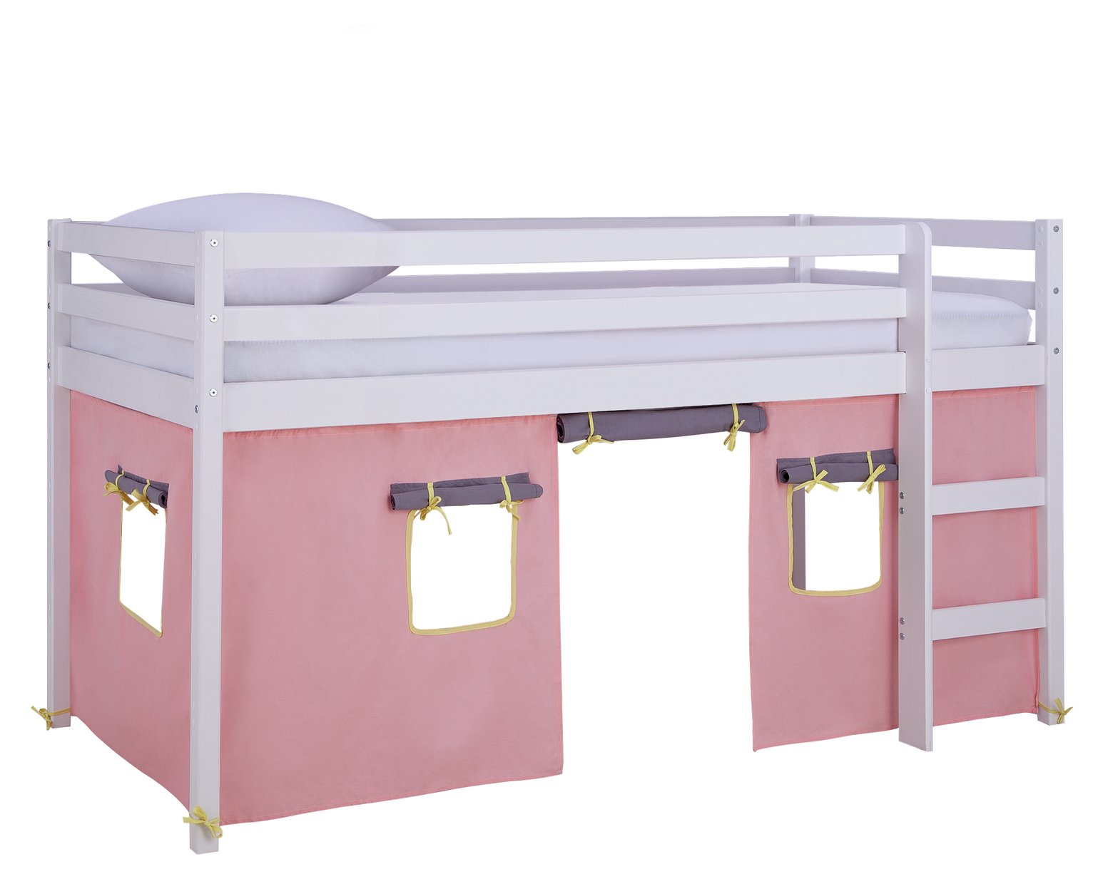 Argos Home Kaycie White Mid Sleeper with Rose Tent Reviews