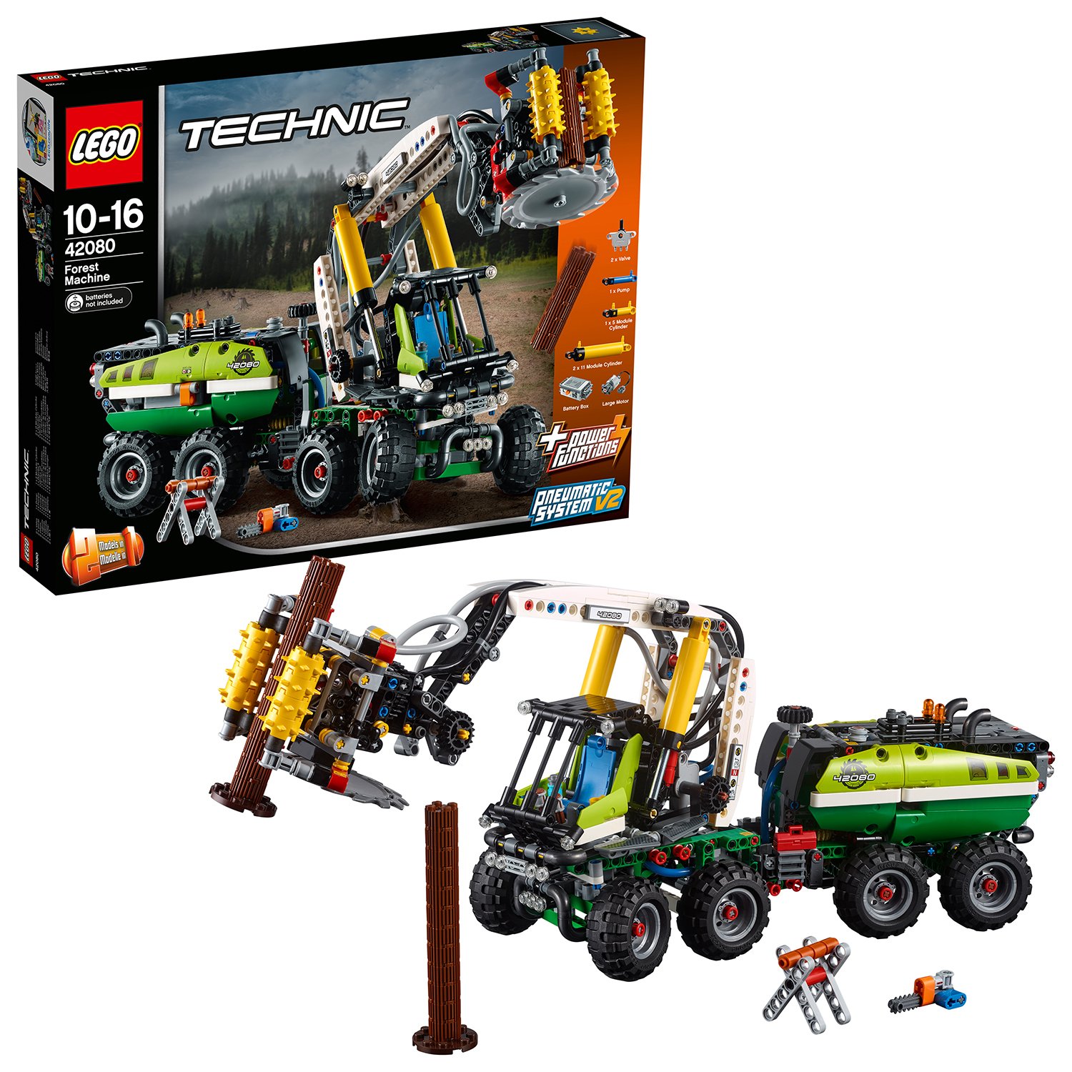 LEGO Technic Forest Machine Forklift 2in1 Toy Truck 42080 (8438052
