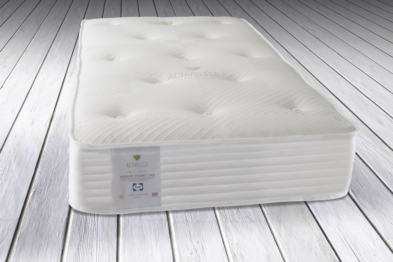 Sealy Activ 1800 Pocket Sprung Memory Single Mattress at Argos Reviews