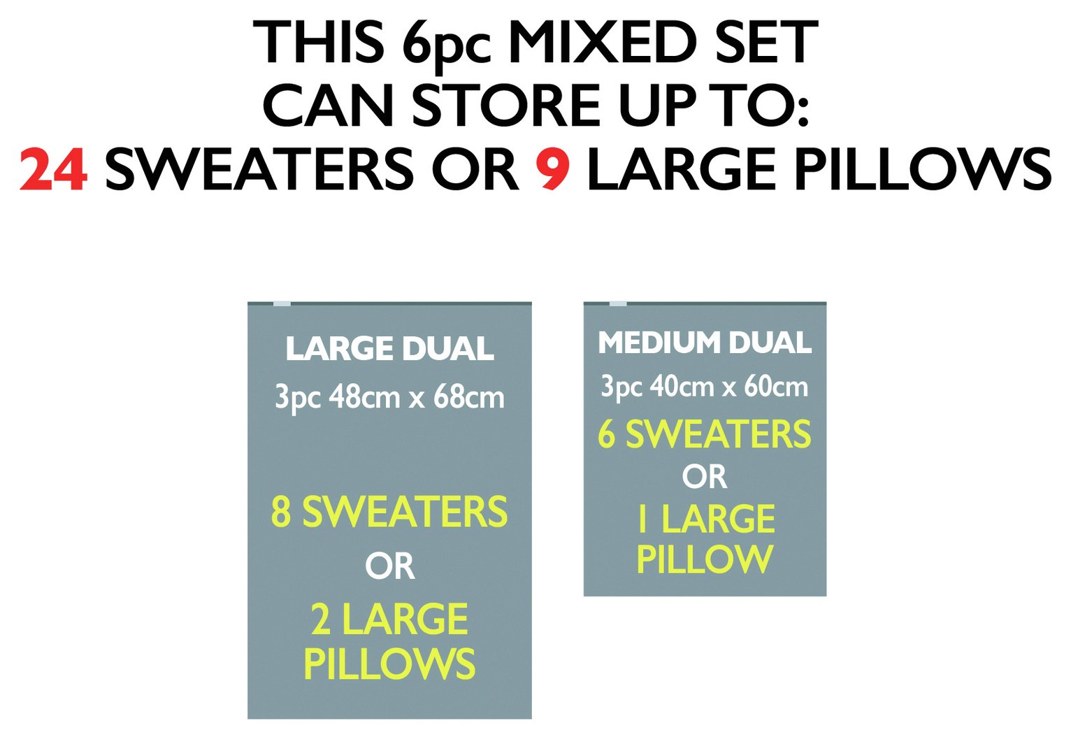 Protect & Store EasiVac Family Vacuum Roll Storage Bag 6 Pc at Argos