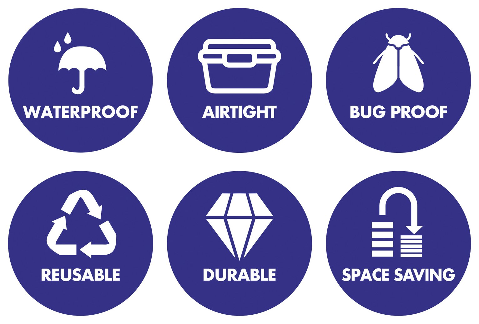 Protect & Store EasiVac Family Vacuum Roll Storage Bag 6 Pc at Argos