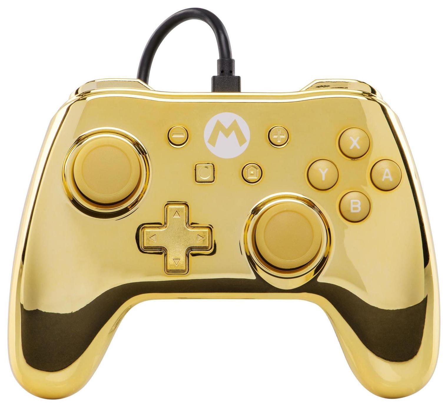 Wired Controller for Nintendo Switch Gold Mario (8471545) Argos