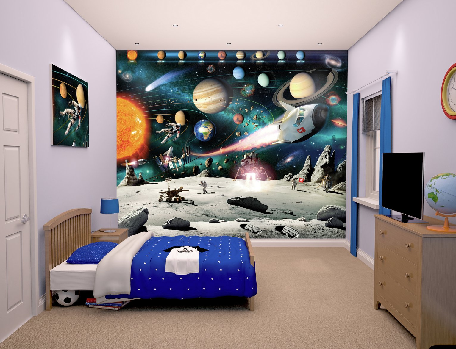 Walltastic Space Adventure Wallpaper Mural (8475204) Argos Price