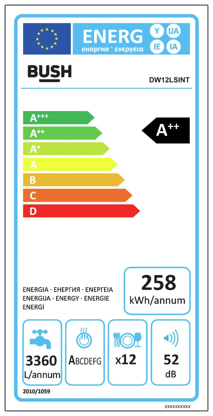 Bush DW12LSINT Full Size Integrated Dishwasher Reviews