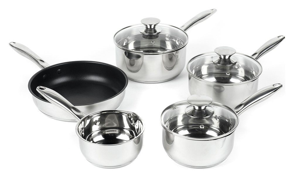 Russell Hobbs 5 Piece Stainless Steel Pan Set Reviews