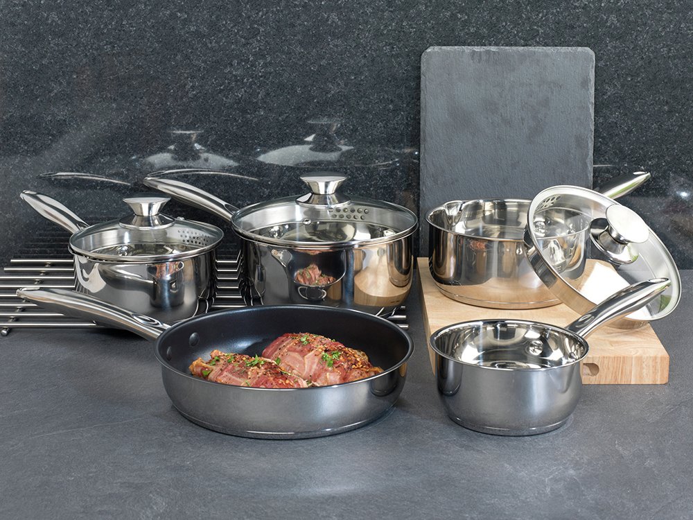 Russell Hobbs 5 Piece Stainless Steel Pan Set Reviews