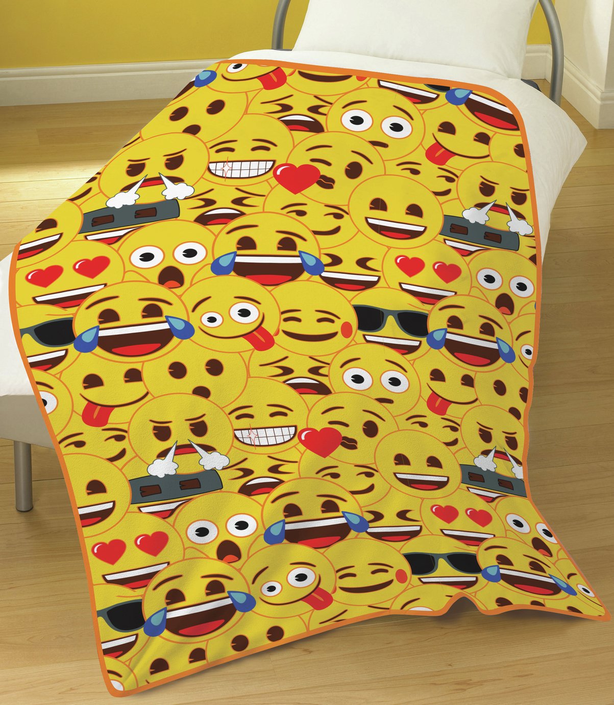 Emoji Yellow Faces Fleece Blanket Reviews