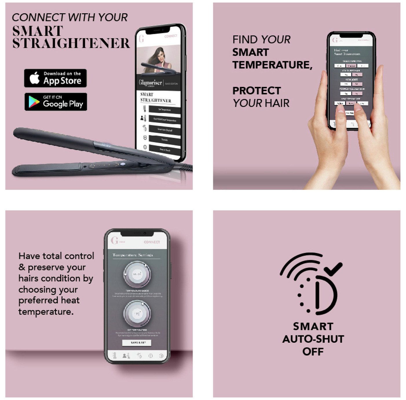 Glamoriser GLA045A Bluetooth Hair Straightener Reviews