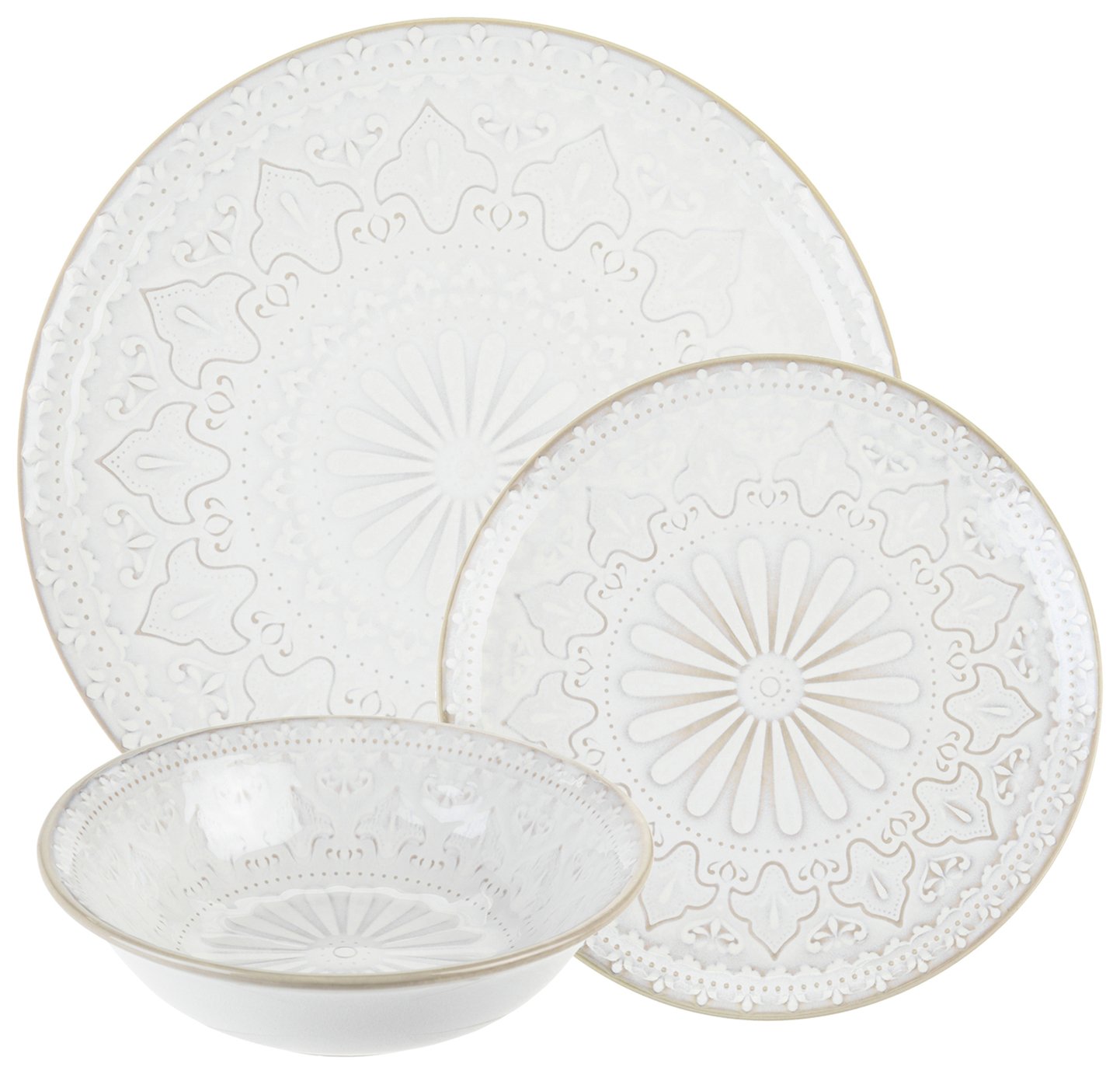 Sainsbury's Home Bohemian Wanderer 12 Piece Dinner Set (8527138