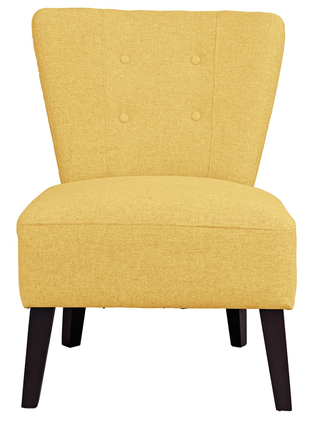 Argos Home Delilah Fabric Cocktail Chair Yellow (8529129) Argos