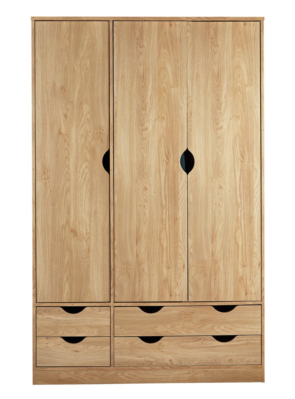 Argos Home Pagnell Oak Effect 3 Door 4 Drawer Wardrobe Reviews