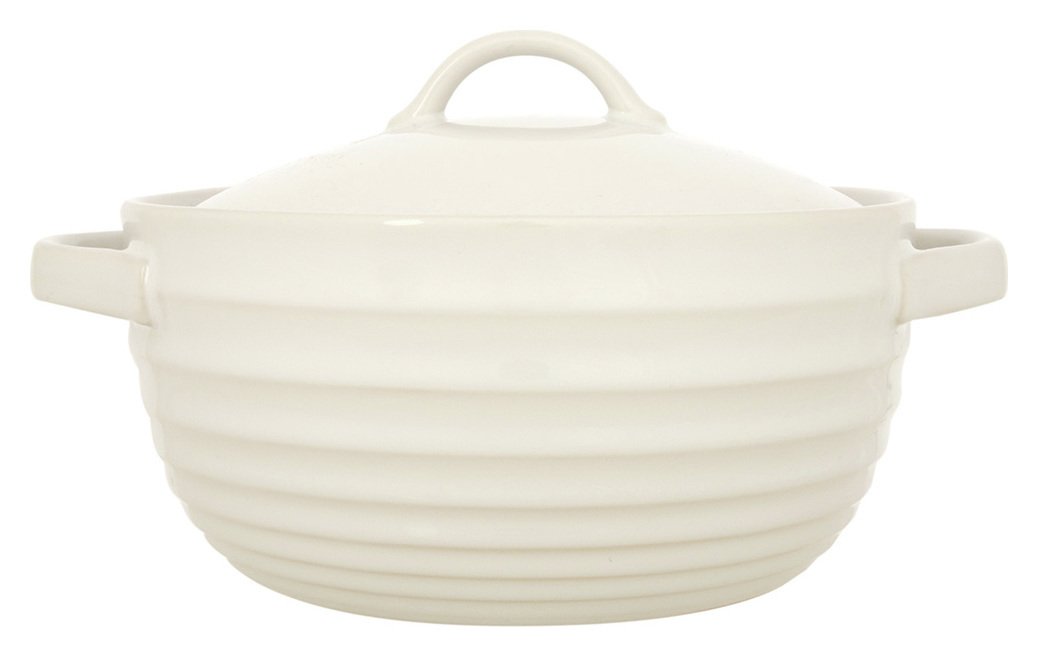 Sainsbury's Home 2.5L White Stoneware Casserole Dish Reviews