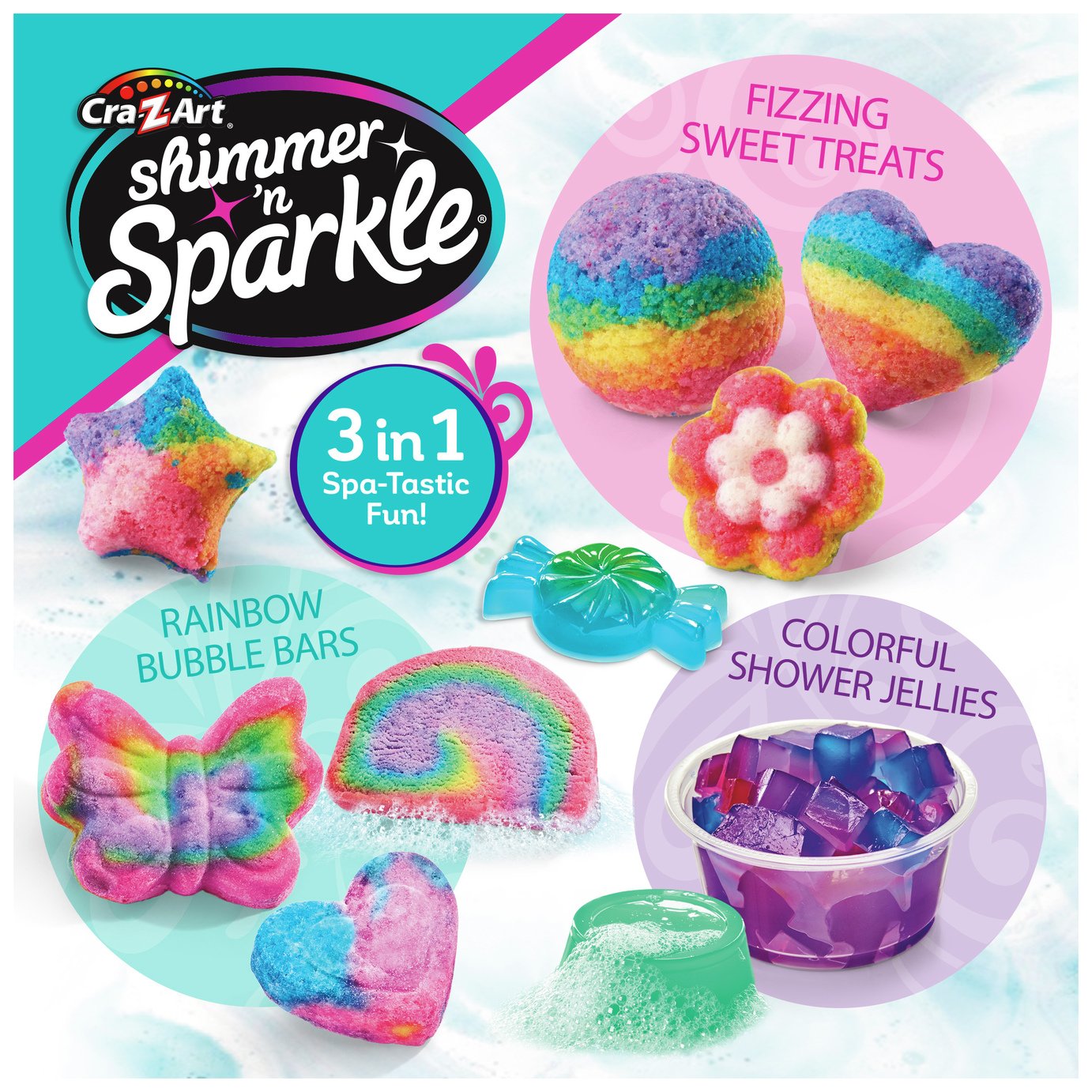 Shimmer N Sparkle 3 in 1 Creative Spa Bath & Shower Set (8577195) Argos Price Tracker