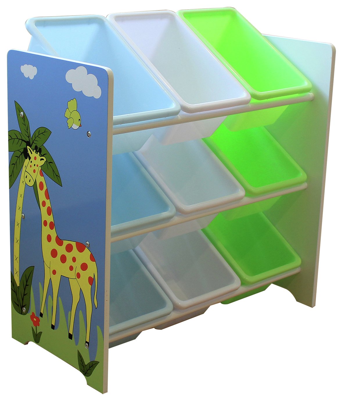 Liberty House Safari Storage Unit with 9 Plastic Bins (8627942) Argos
