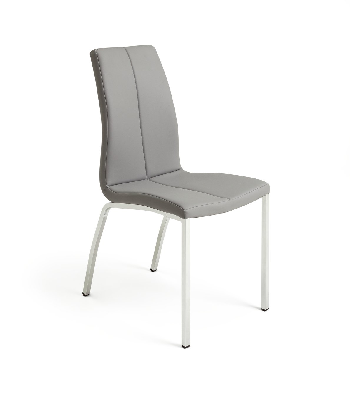 Argos Home Lyssa Extendable Grey Table & 4 Milo Chairs Grey Reviews