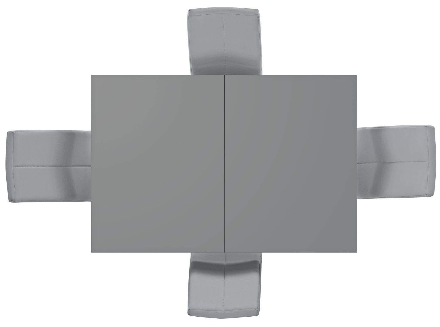 Argos Home Lyssa Extendable Grey Table & 4 Milo Chairs Grey Reviews