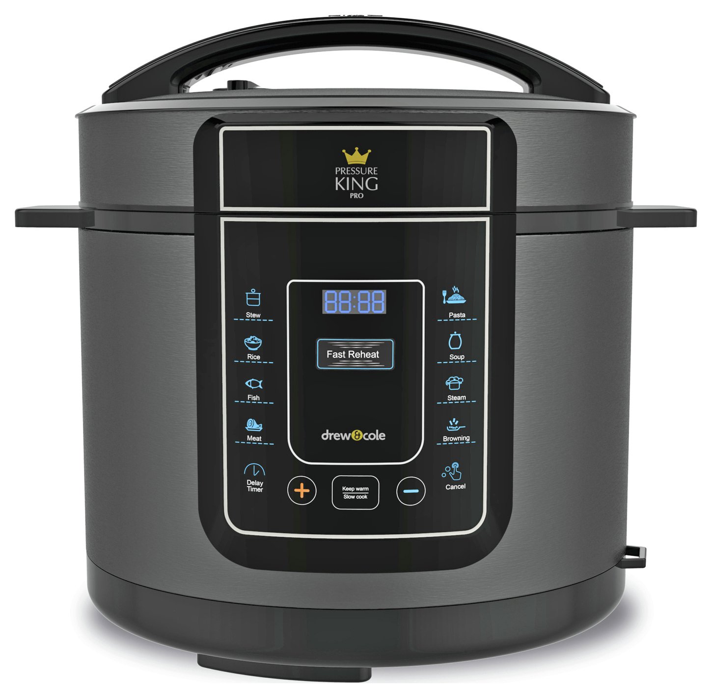 Pressure King Pro 12in1 5L Digital Pressure Cooker Black (8639136