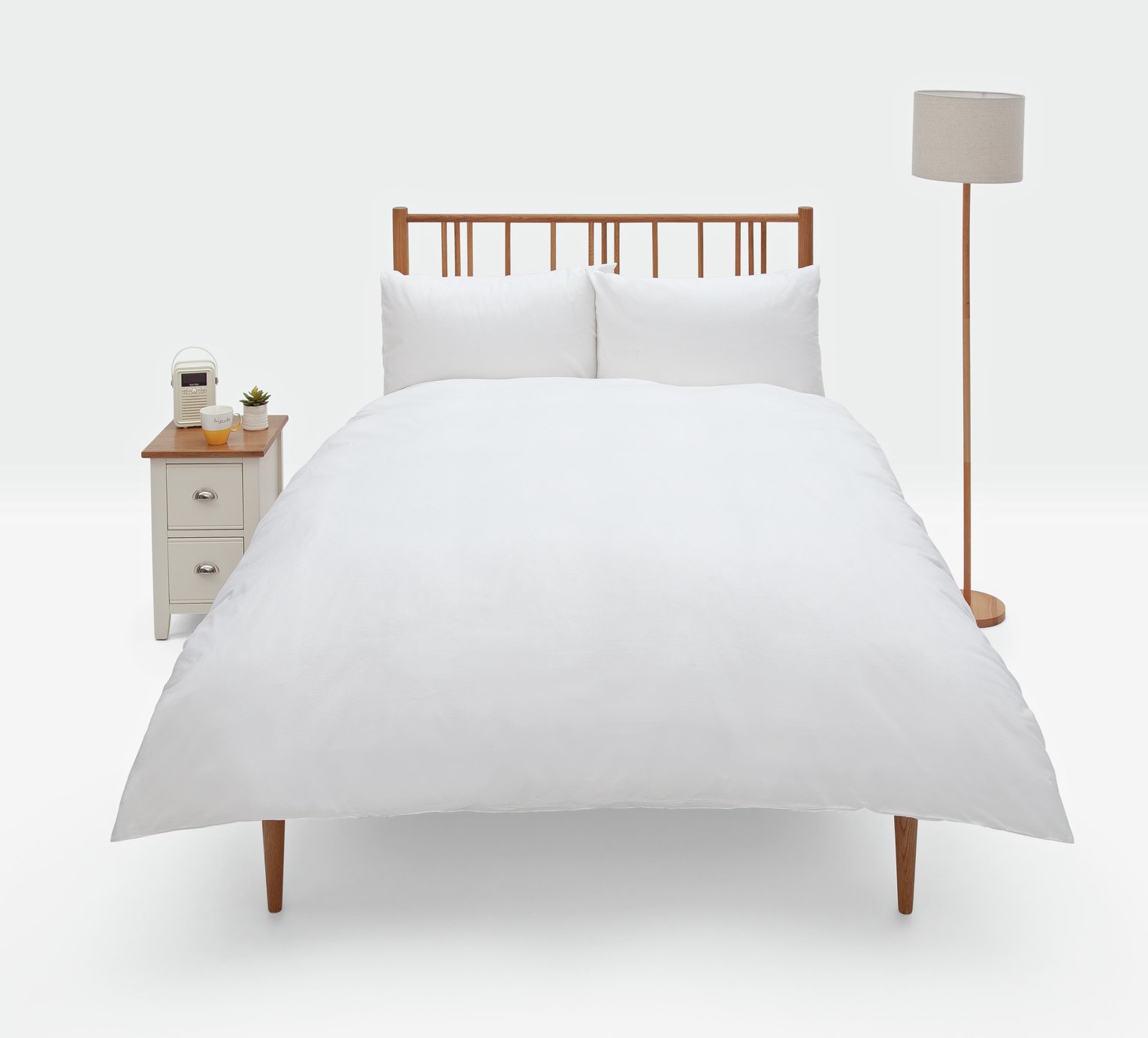 Argos Home White Brushed Cotton Bedding Set Reviews