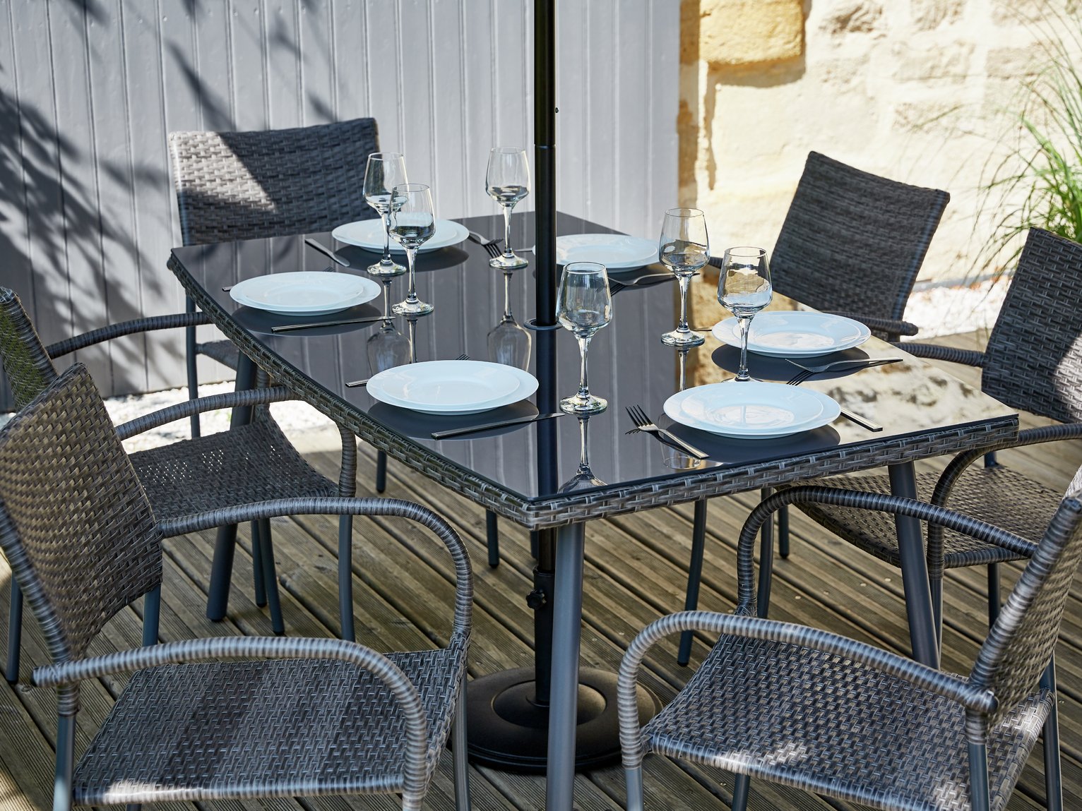 Argos Home Cusco Rattan 6 Seater Dining Set Reviews