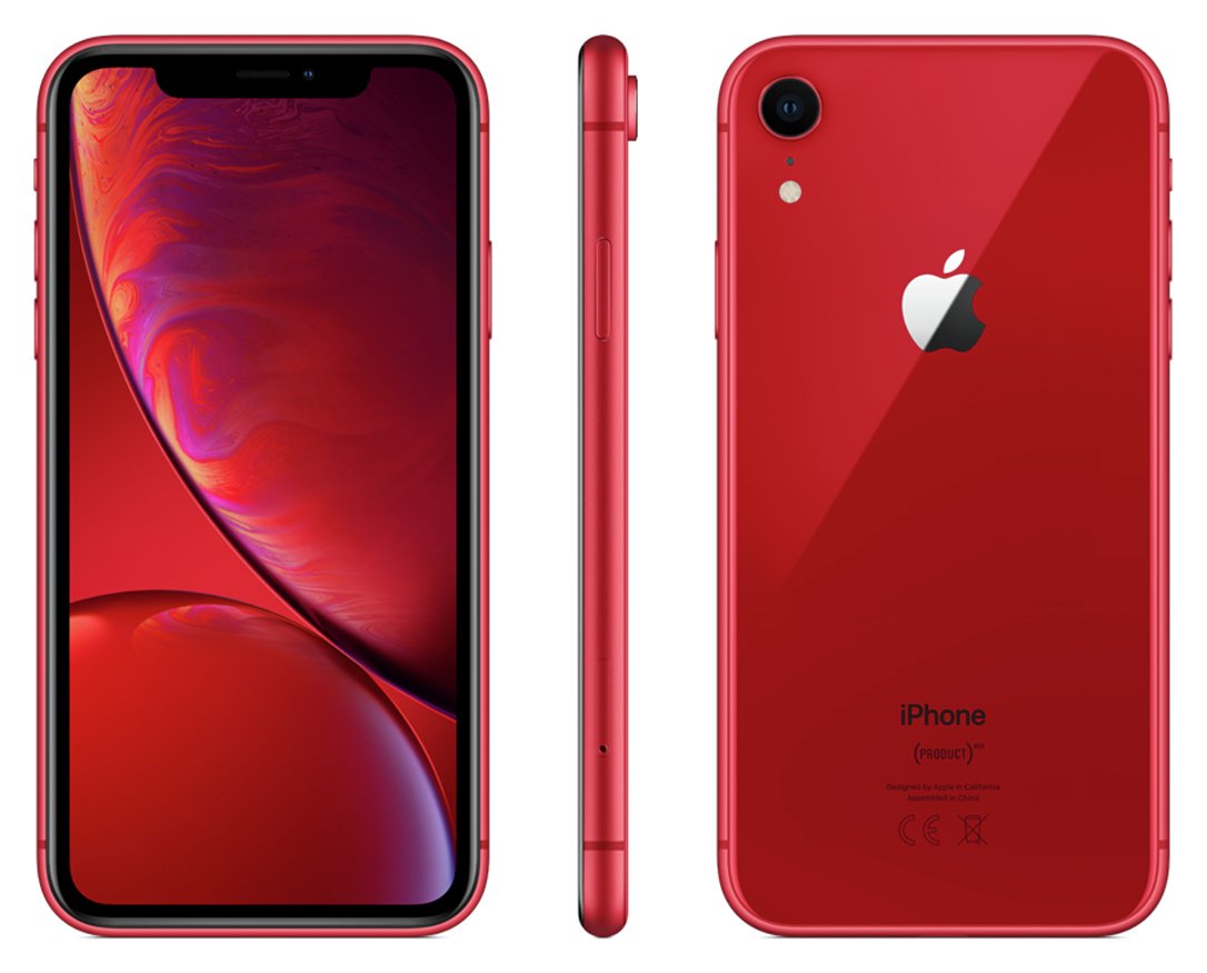 Sim Free iPhone XR 64GB Product Red Mobile Phone (8664376) Argos