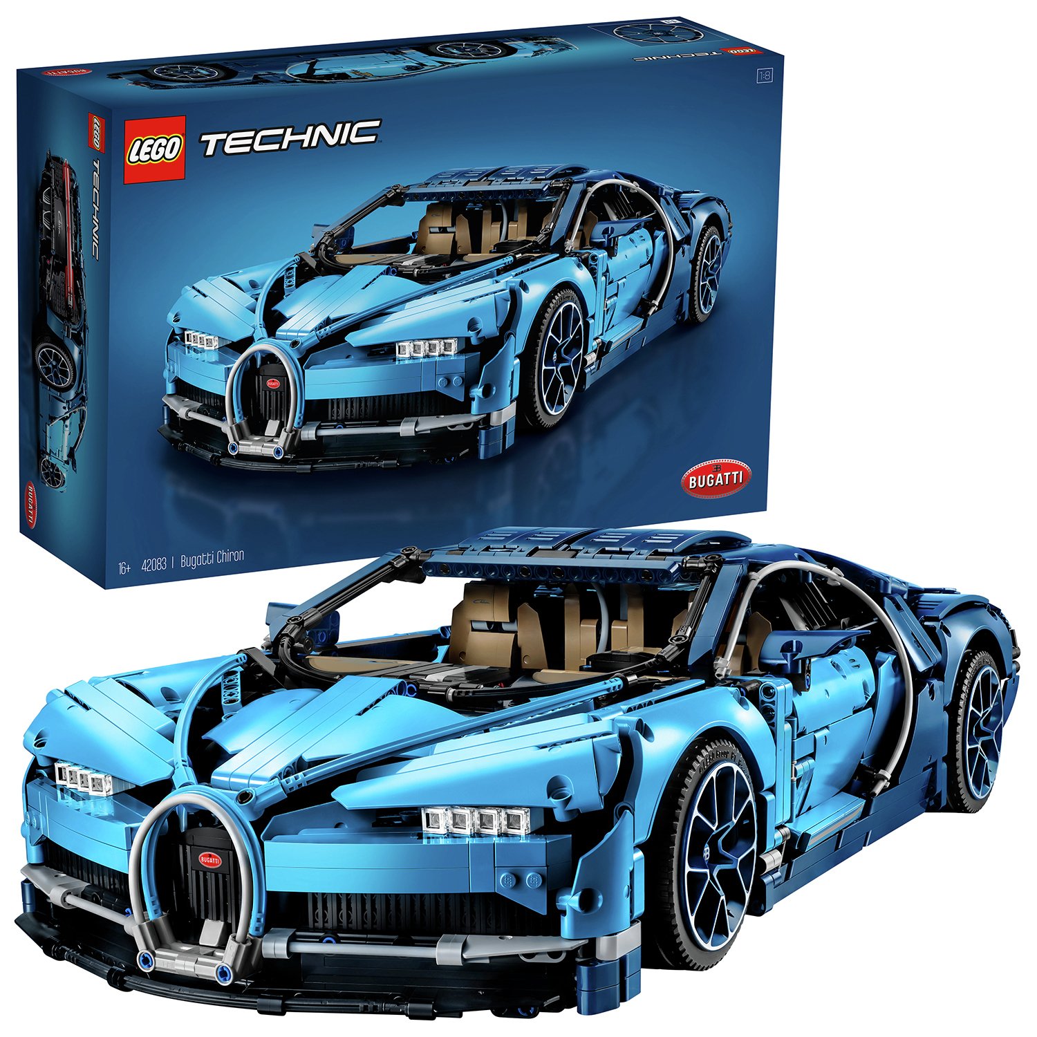 LEGO Technic Bugatti Chiron Collector Model Car 42083 (8675396) Argos