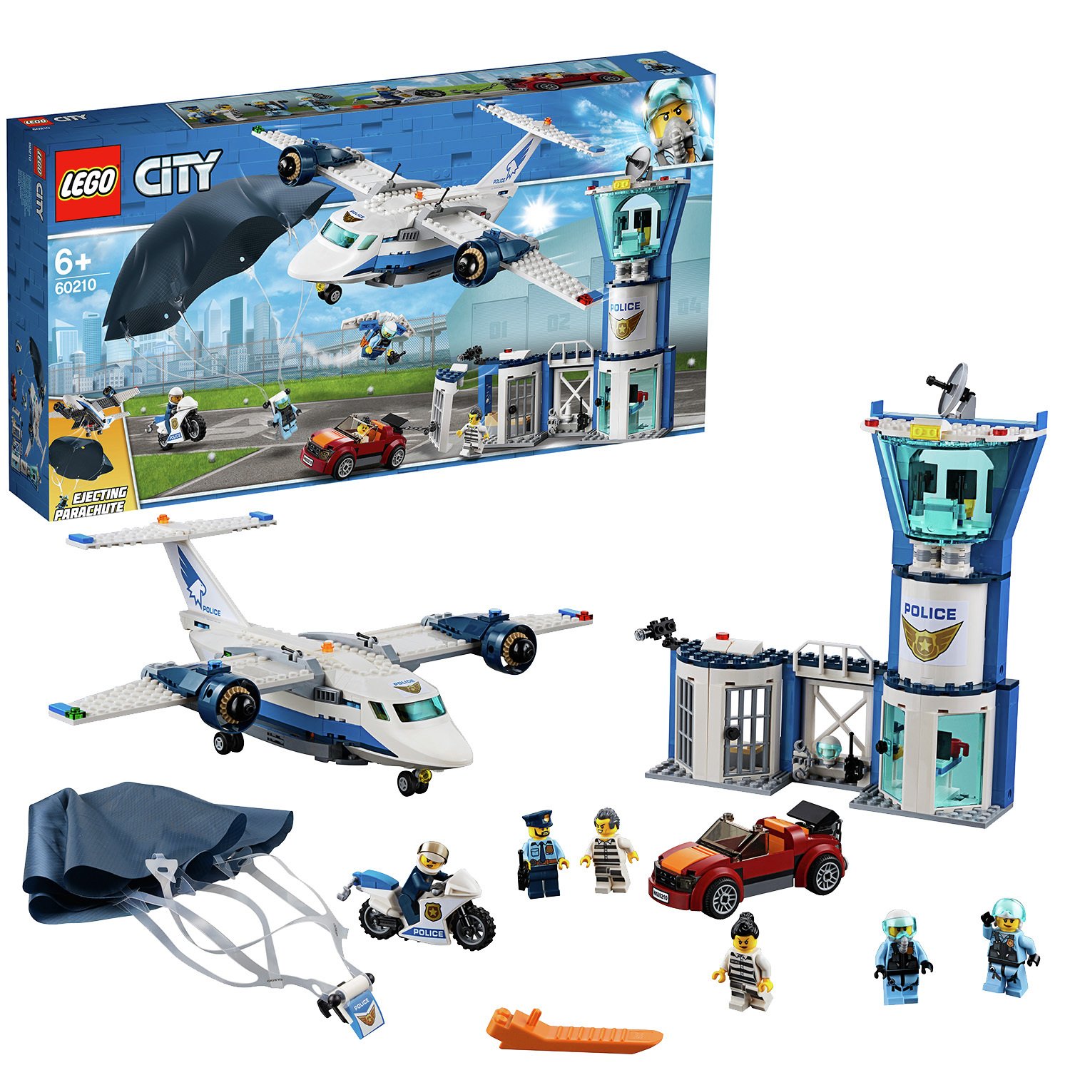 LEGO City Sky Police Air Base Tower Toy Plane & Car Reviews Updated