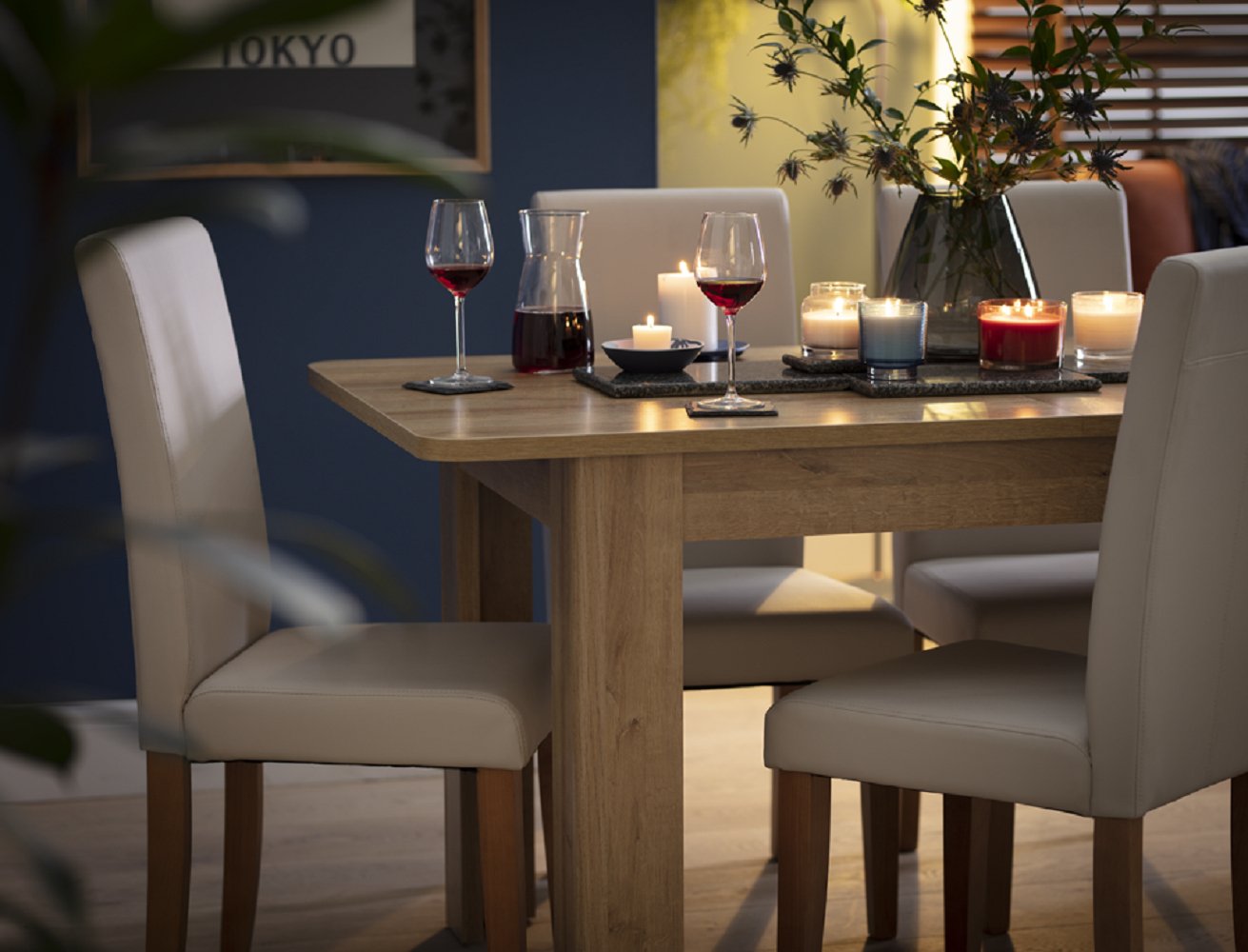 Argos Home Miami Curve Extending Table & 4 Cream Chairs Reviews Updated November 2023