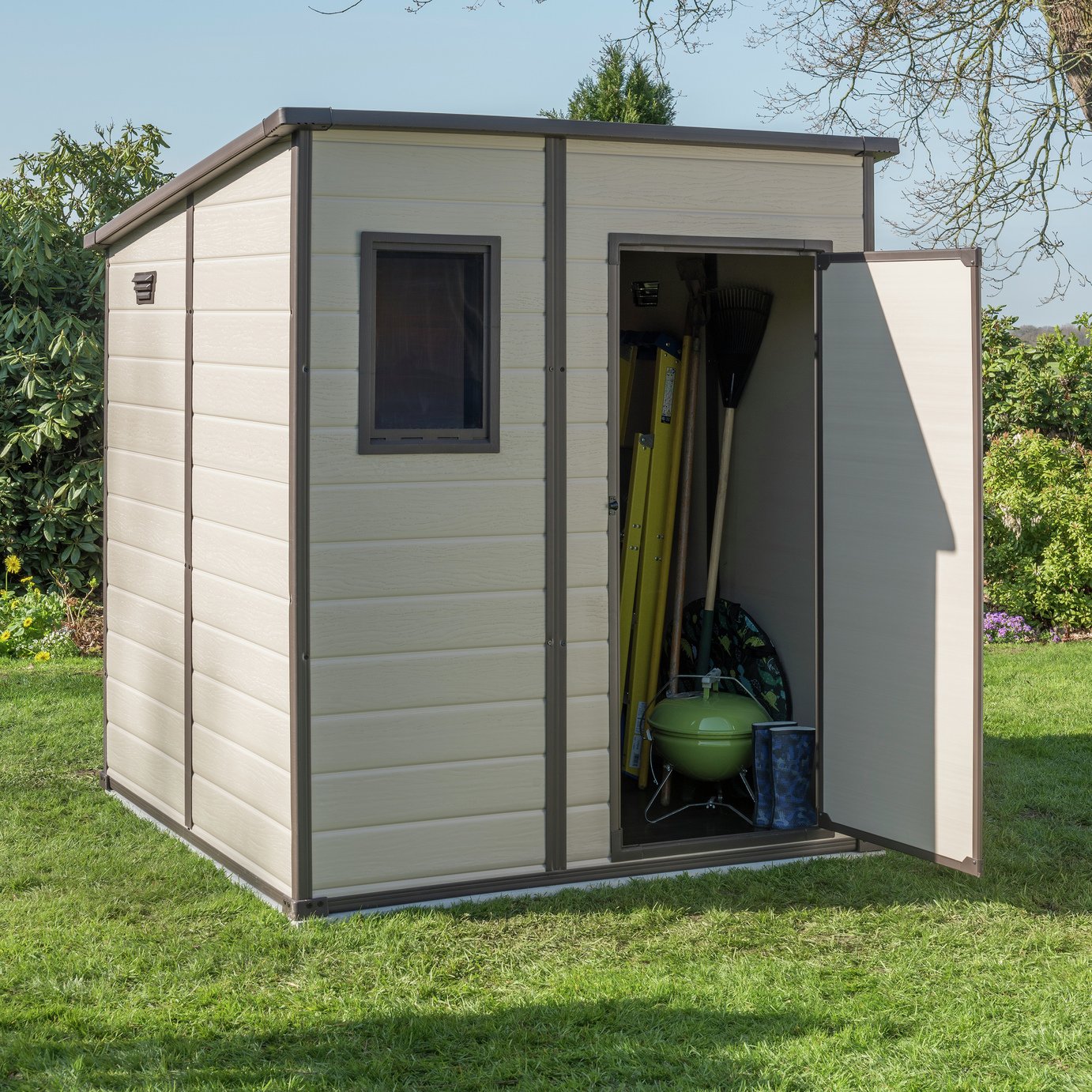 Keter Manor Pent Garden Storage Shed 6 x 6ft Reviews Updated August 2024
