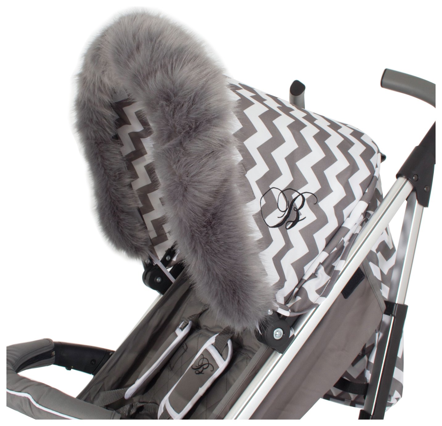 My Babiie Grey Fur Stroller Hood Trim Reviews