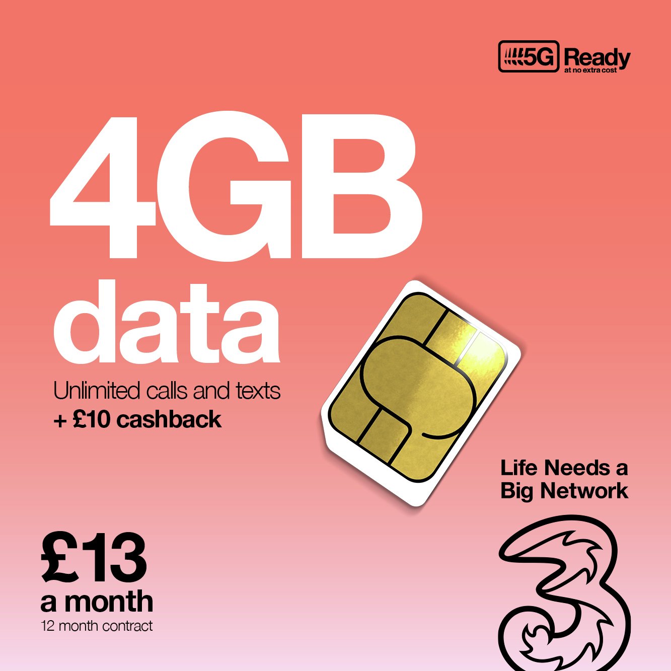 Three 4GB Data 12 Month SIM Card Reviews Updated November 2023