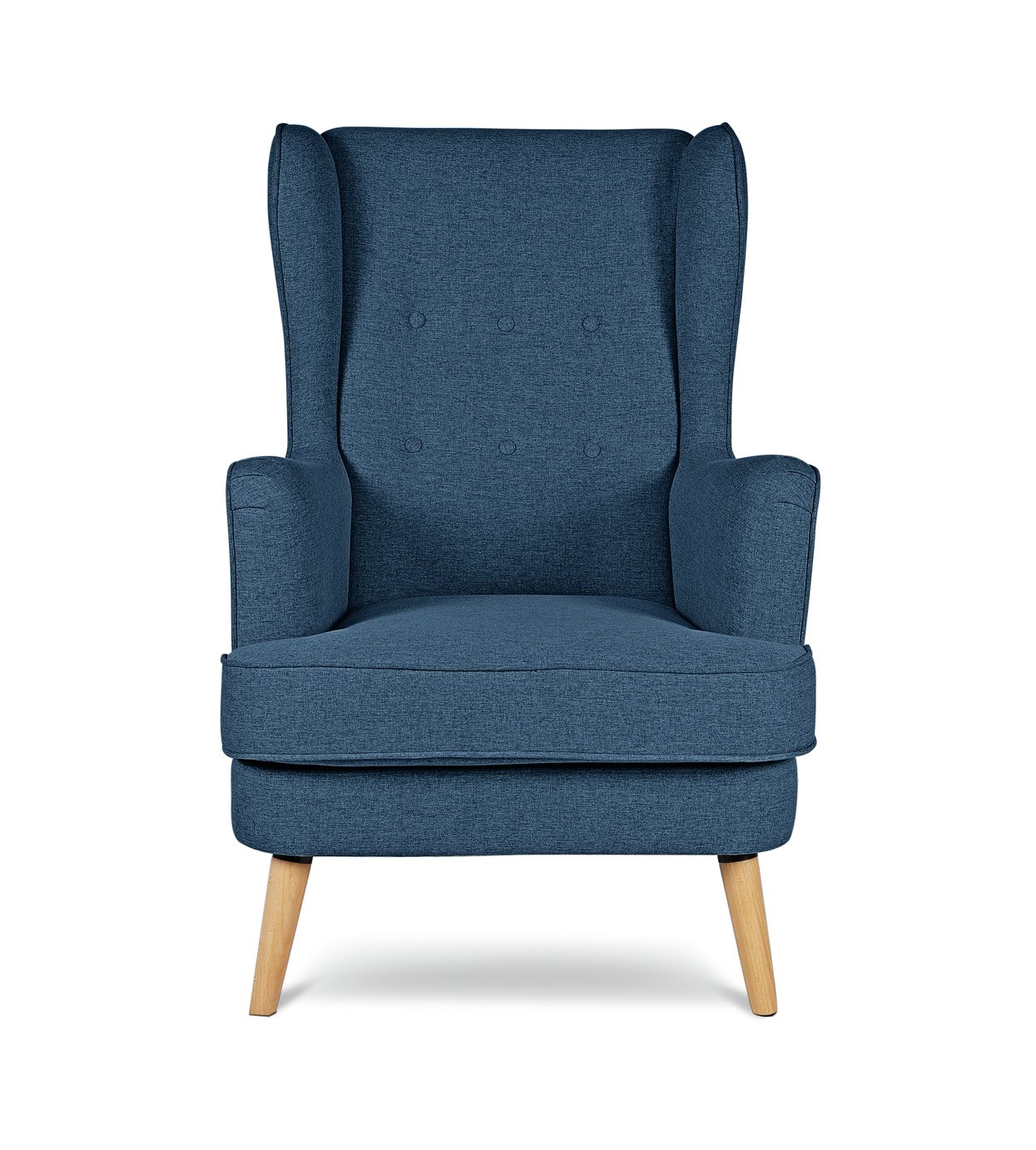 Habitat Callie Fabric Wingback Chair Teal (8724948) Argos Price Tracker pricehistory.co.uk
