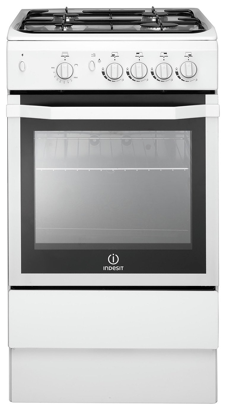 Indesit IS5G1KMW 50cm Single Oven Gas Cooker White (8727945) Argos