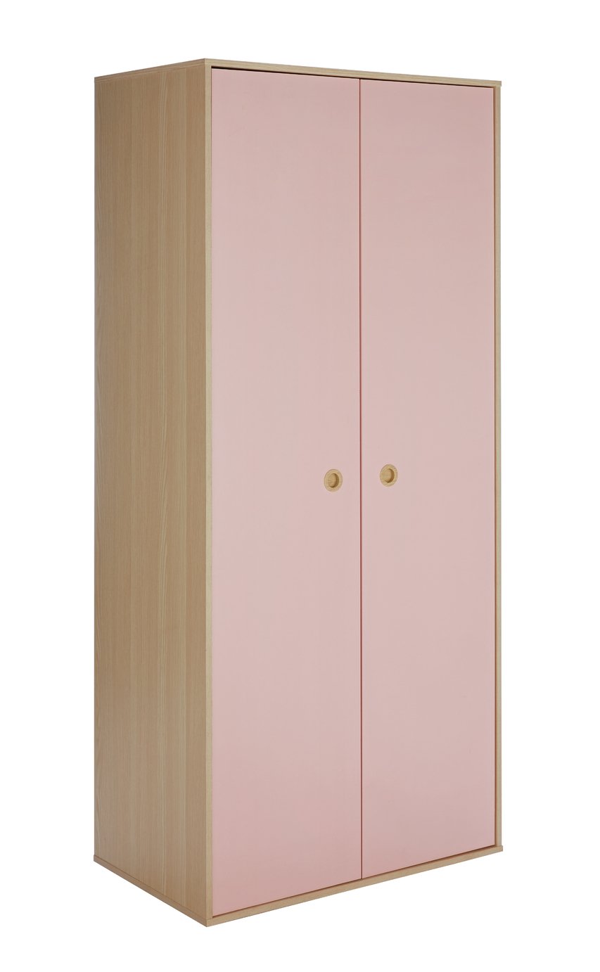 Argos Home Camden Pink & Acacia 2 Door Wardrobe Reviews