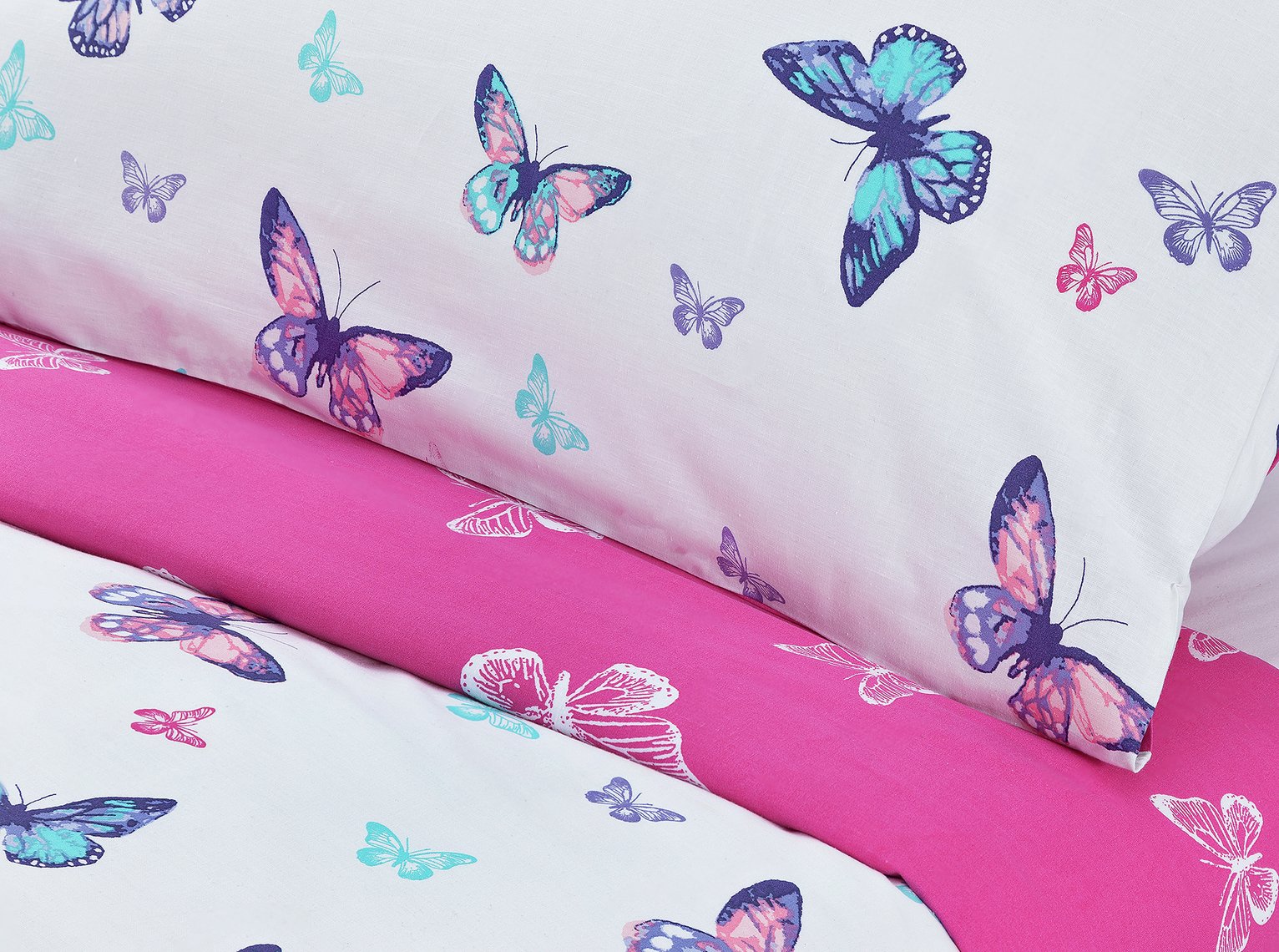 Argos Home Reverse Pink Butterfly Bedding Set Reviews