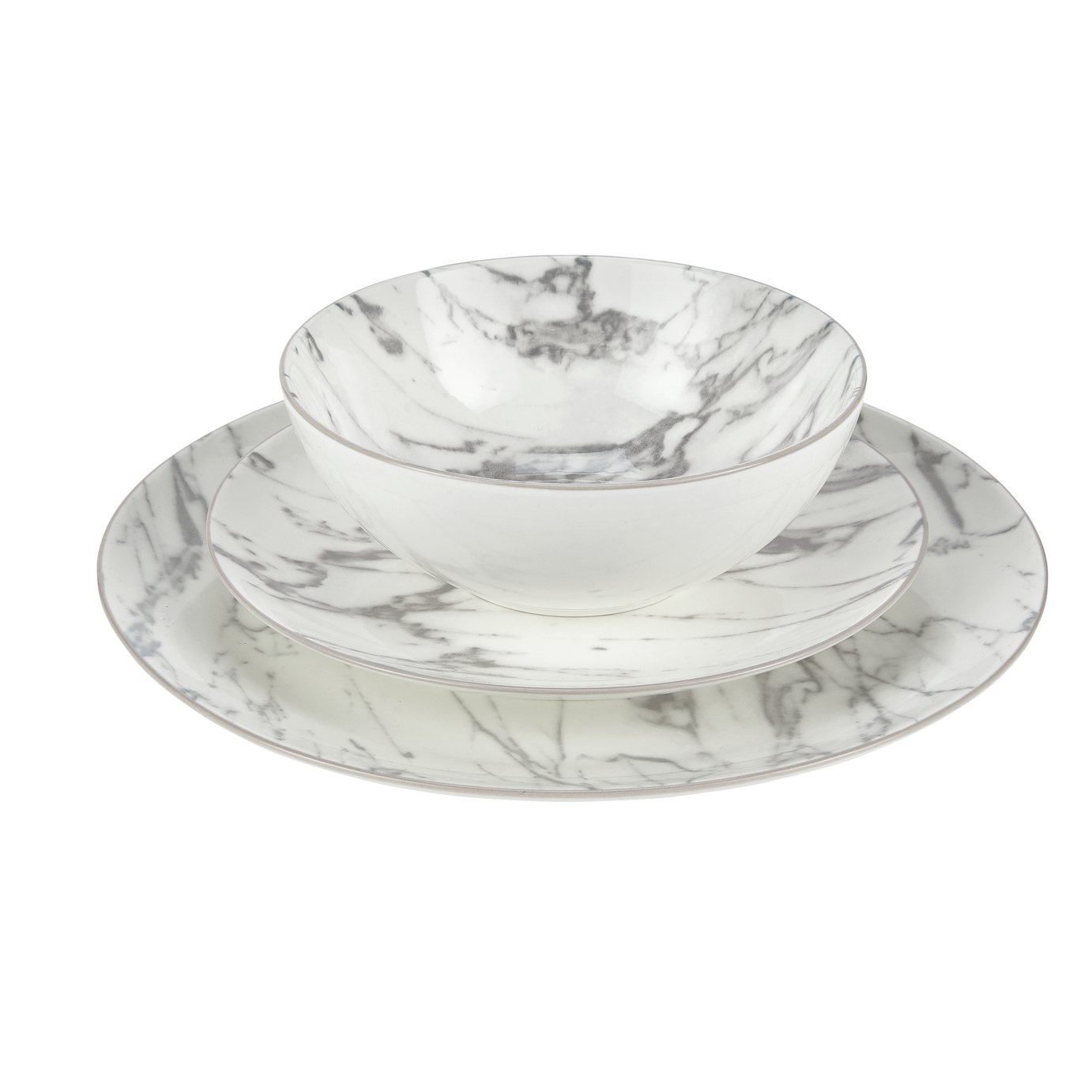 Argos Home 12 Piece Marble Dinner Set Reviews