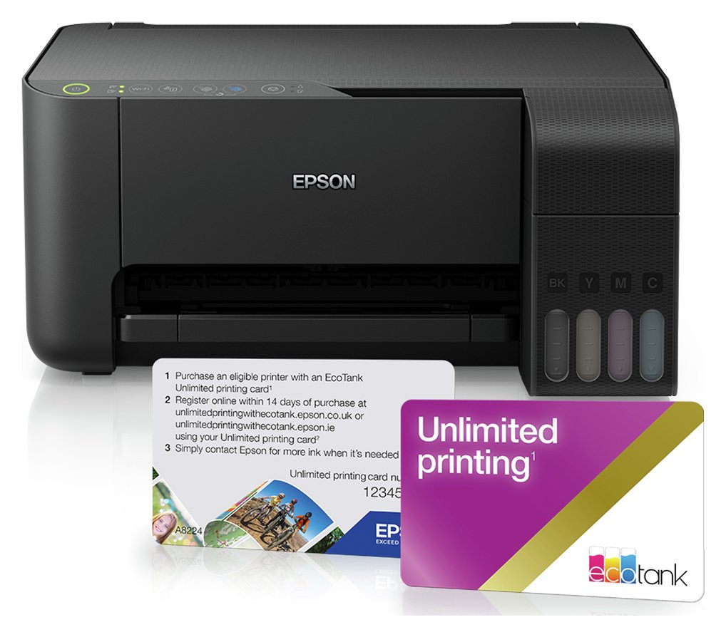 Epson EcoTank ET2710 Wireless Printer & Unlimited Print Card Reviews