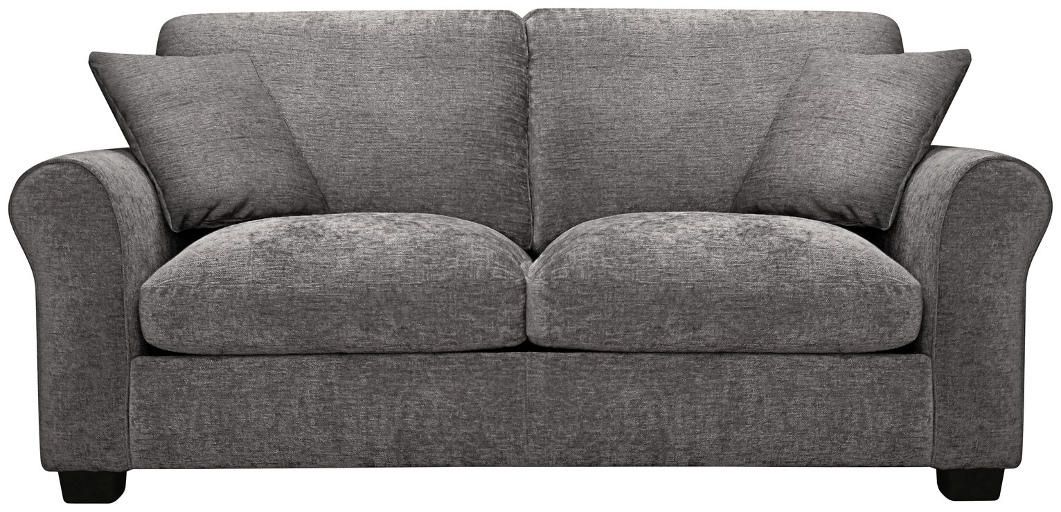 Argos Home Tammy 2 Seater Fabric Sofa bed Charcoal (8801249) Argos