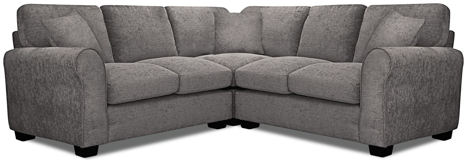 Argos Home Tammy Corner Fabric Sofa Charcoal (8805630) Argos Price Tracker pricehistory.co.uk