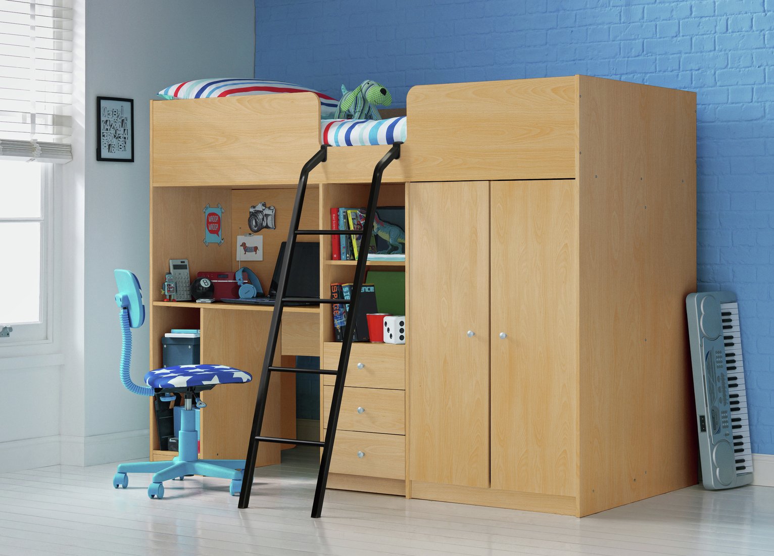 Argos Home Ohio Beech Shorty High Sleeper & Kids Mattress Reviews