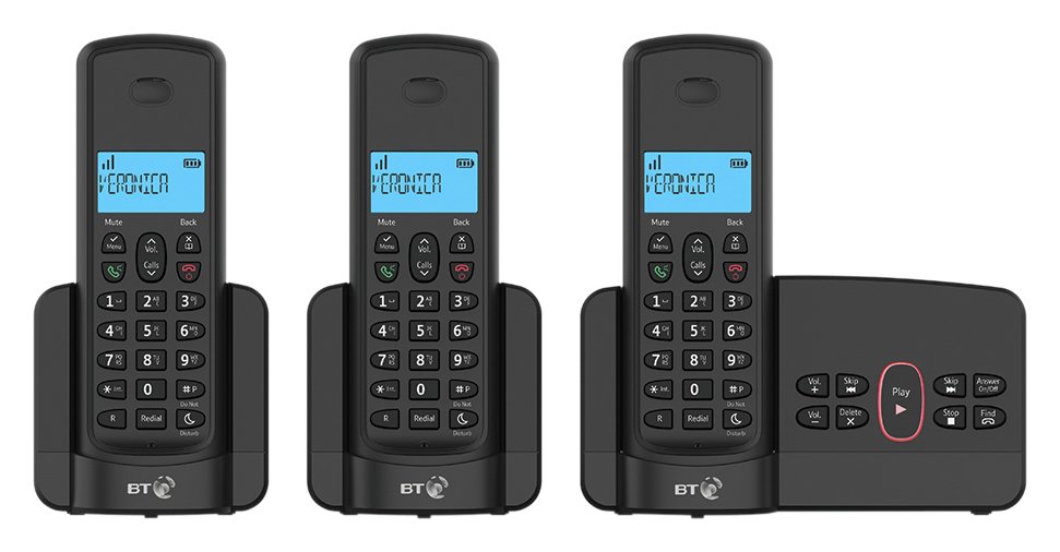 BT 3110 Cordless Telephone with Answer Machine Triple (8814542