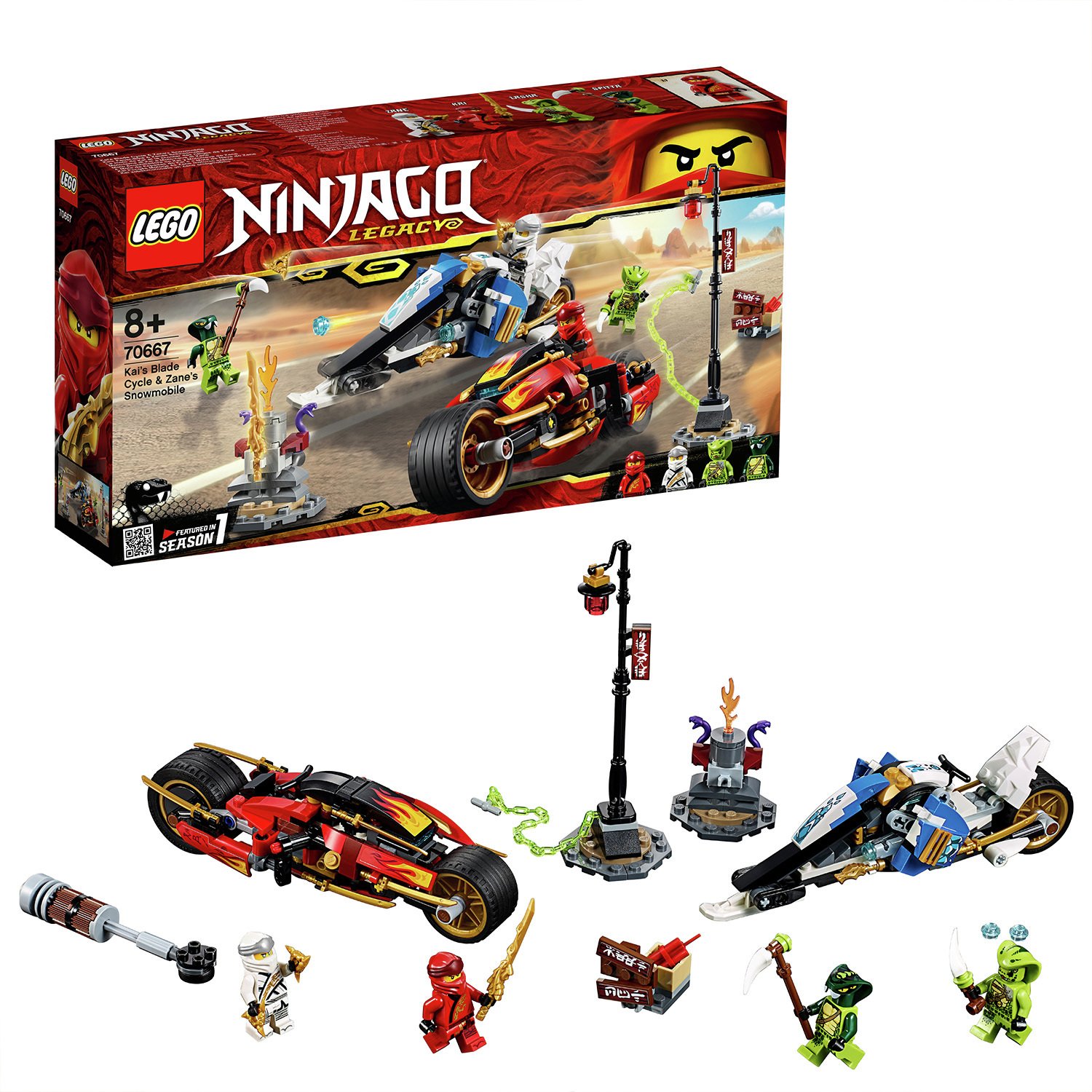 LEGO Ninjago Kais Blade Cycle & Zane's Toy Vehicles Reviews