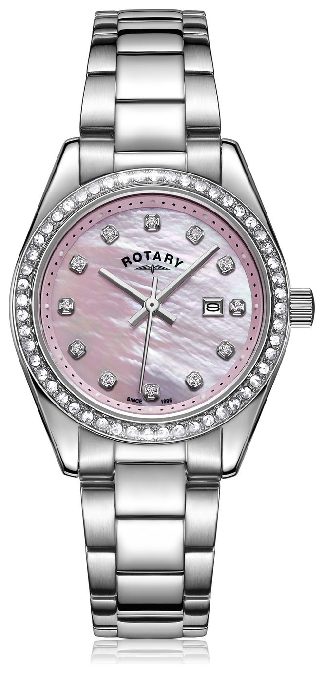 Rotary Mother of Pearl Dial Ladies Stainless Steel Watch Reviews