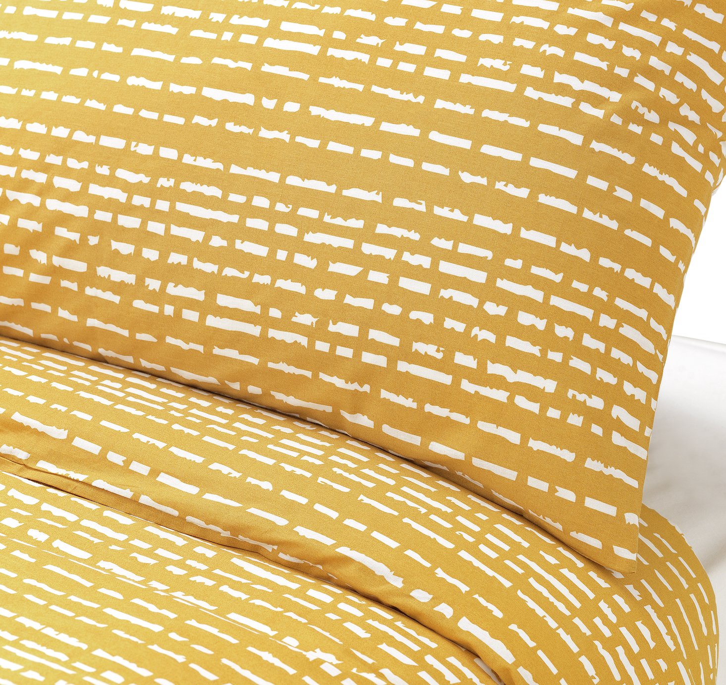 Argos Home Stockholm Mustard Dash Print Bedding Set Reviews