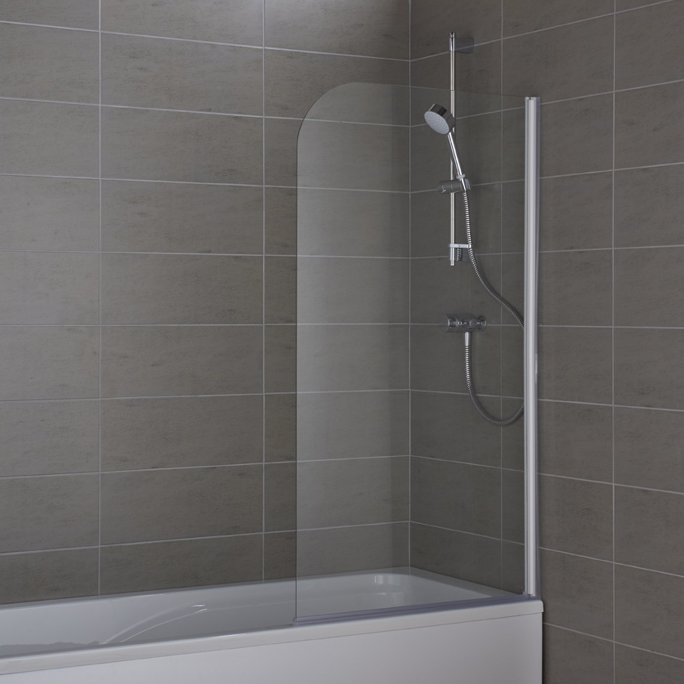 Argos Home Half Framed Radius White Shower Screen Reviews