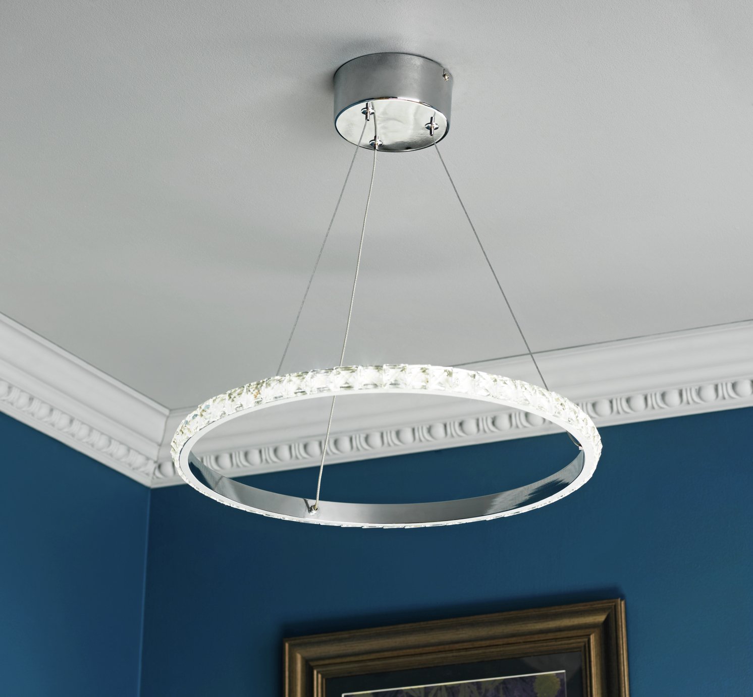 Argos Home Bronwen Glass LED Ring Ceiling Pendant Light Reviews