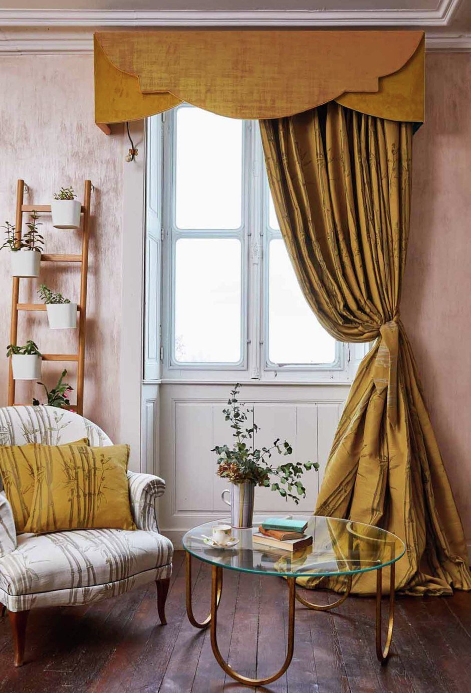 The Chateau by Angel Strawbridge Bamboo Curtains Ochre (8874180