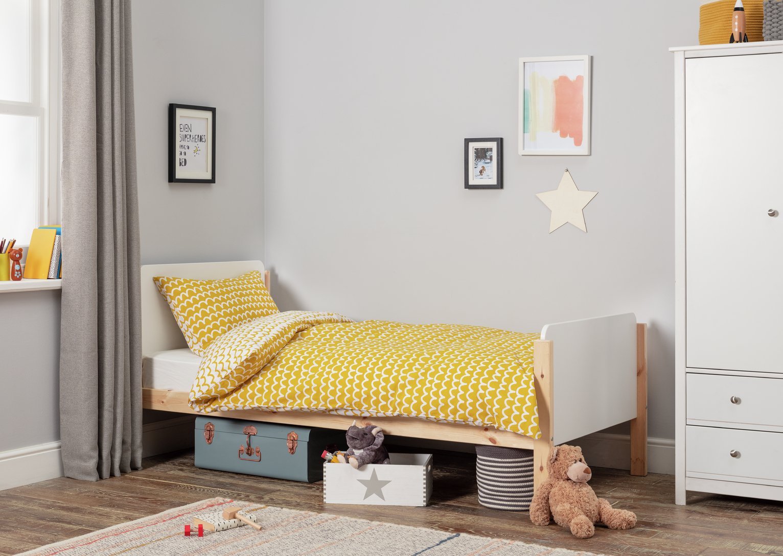 Argos Home Arlo White & Pine Single Bed Reviews