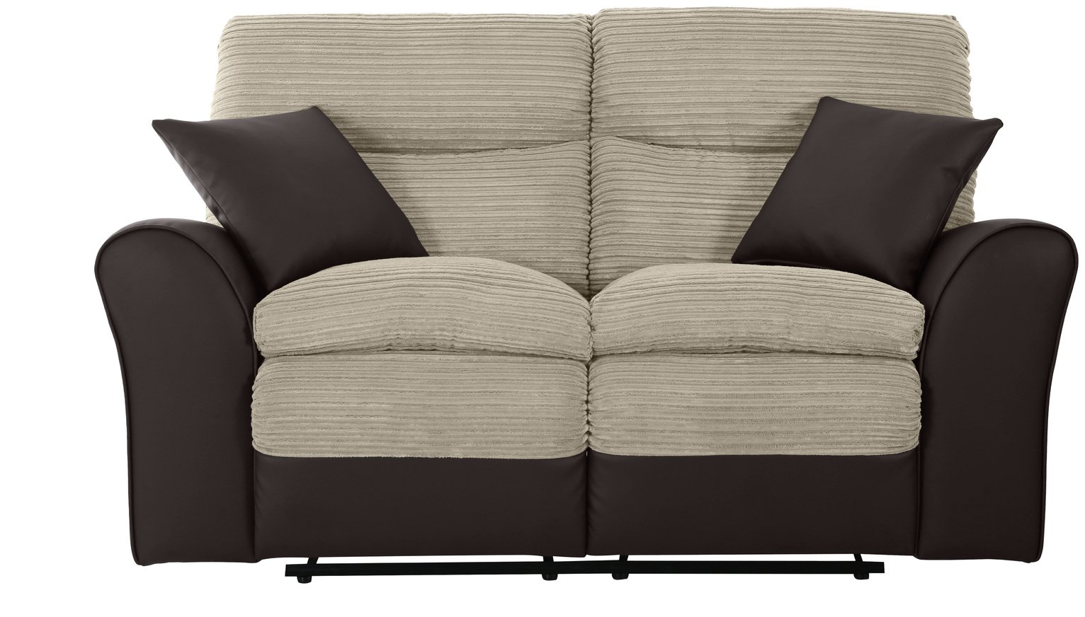 Argos Home Harry 2 Seater Fabric Recliner Sofa Natural (8876418