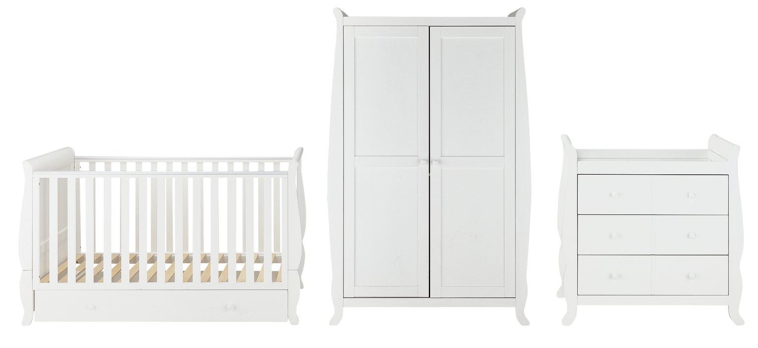 Cuggl Westbury 3 Piece White Nursery Furniture Set Reviews Updated