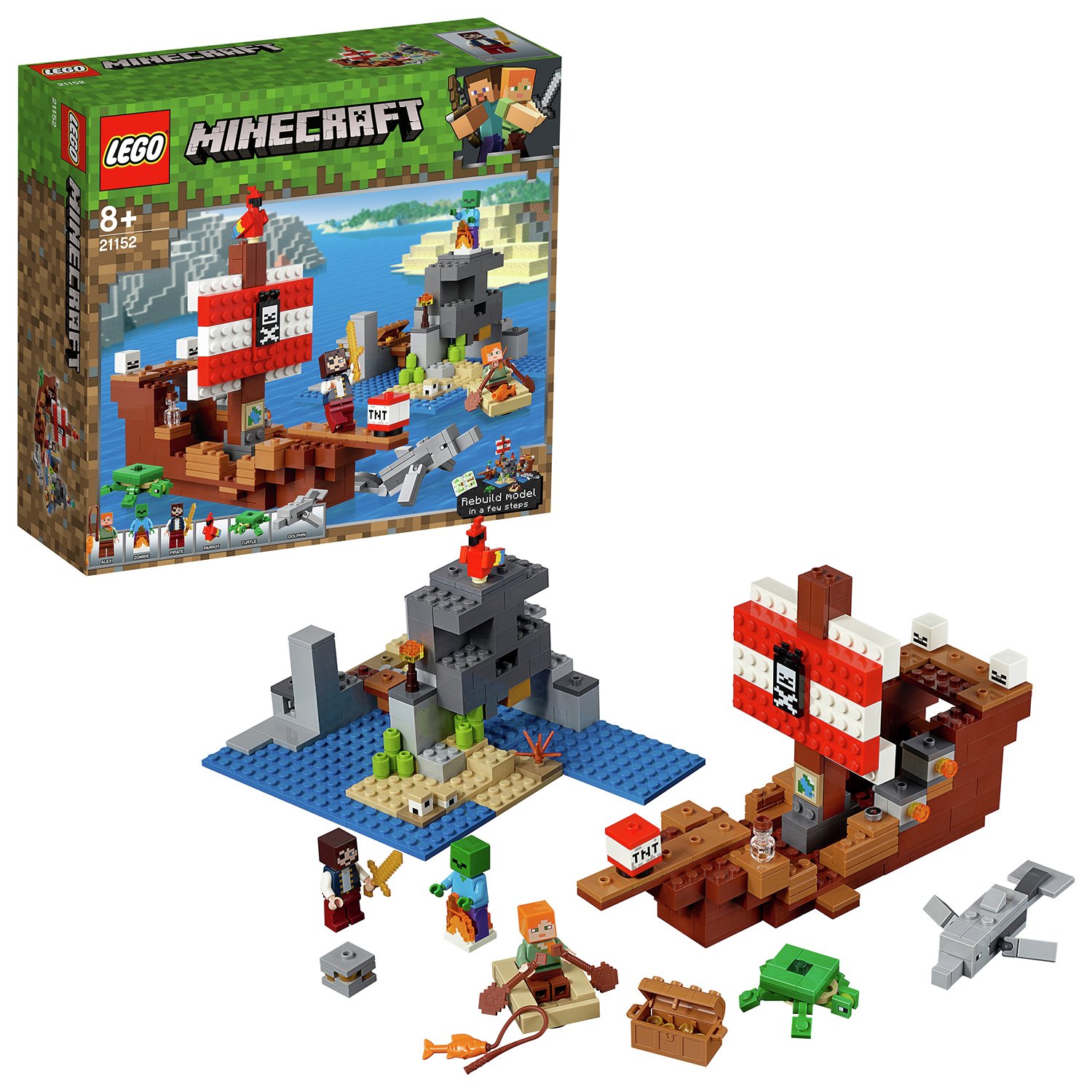LEGO Minecraft Pirate Toy Ship Adventure Playset Reviews